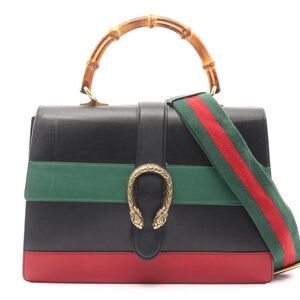Gucci Bamboo Dionysus Leather Handbag